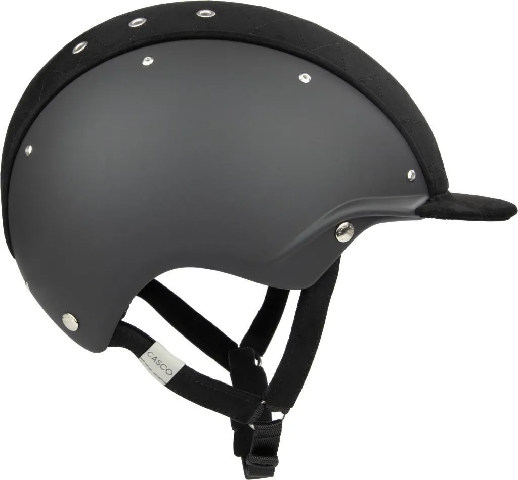 Casque équitation CASCO APART noir matelassé 58-62 cm ajustable et aéré