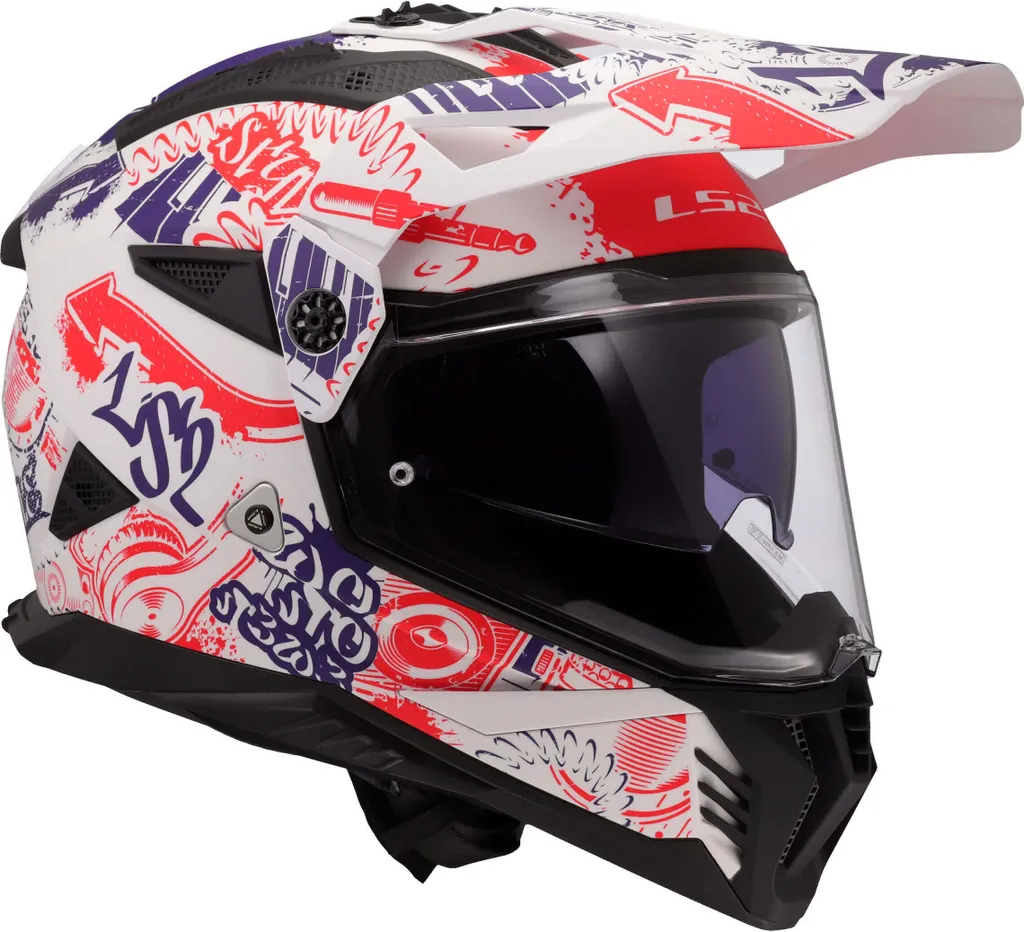 Casque LS2 MX702 PIONEER II Fantasy avec Écran Solaire Mat Taille S