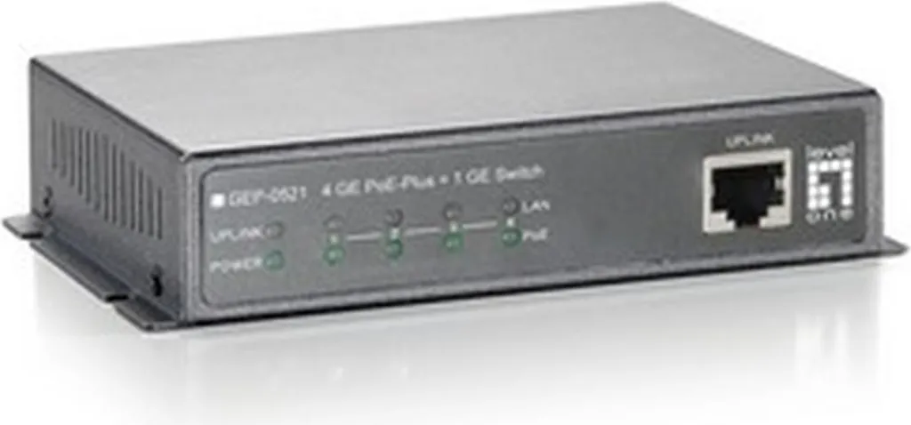 Switch PoE+ GEP-0521 LevelOne Gigabit 120W pour Alimenter vos Appareils