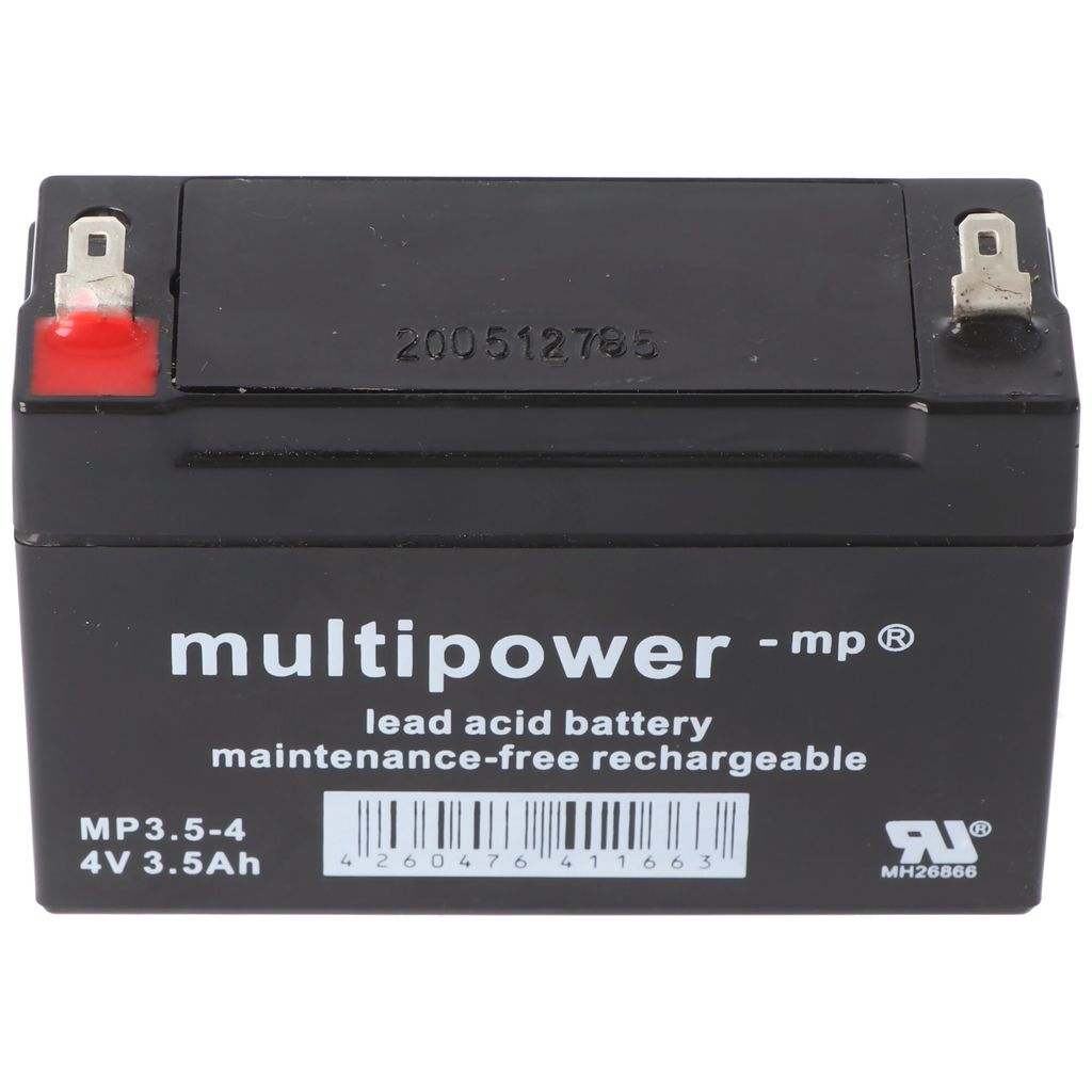 Multipower MP3.5-4 4V 3,5Ah akumulator ołowiowy AGM Zdjęcie produktu 