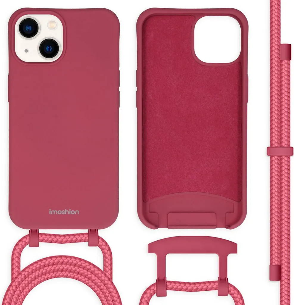 imoshion Cover iPhone 14 Rosso Raspberry - Mani Libere per Genitori