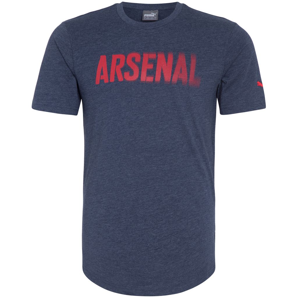 Puma Arsenal London Fan T-Shirt Herren Erwachsene dunkelblau / rot S - 44/46