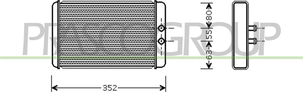 Réparer Chauffage Ducato Boxer : Échangeur de Chaleur 6448H8 PRASCO