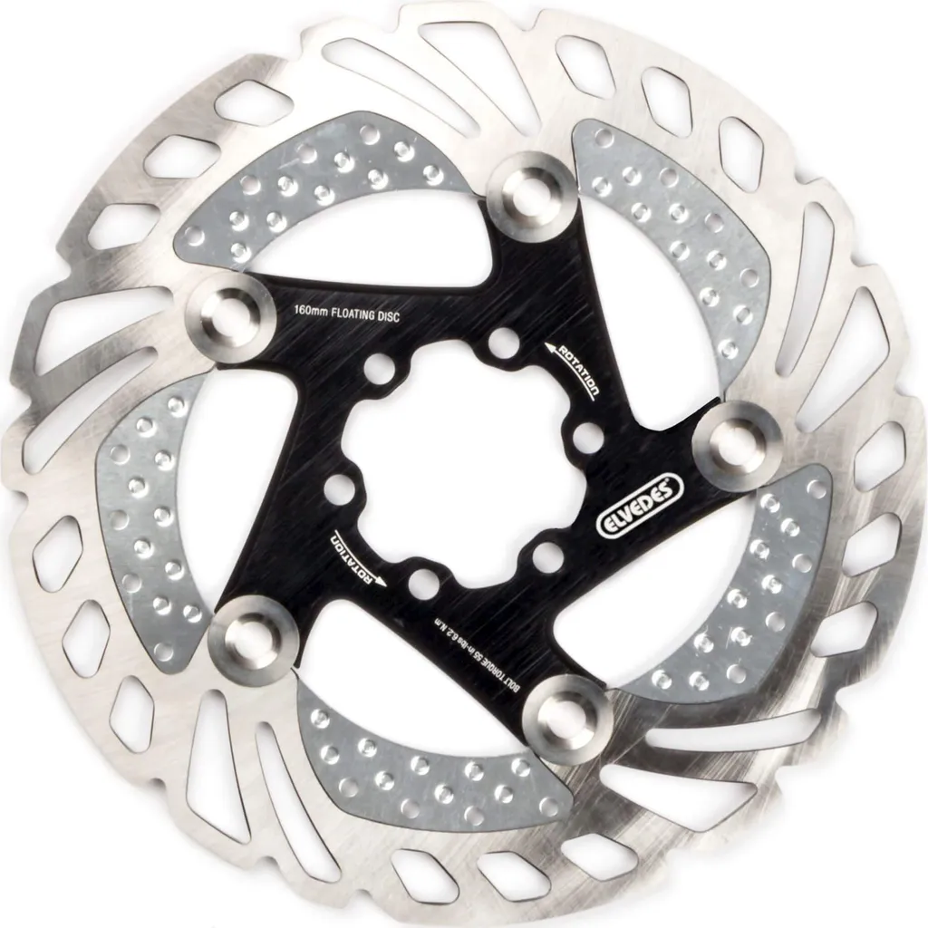 Rotor de frein à disque 160mm Elgende CRX16 compatible moyeu 6 trous