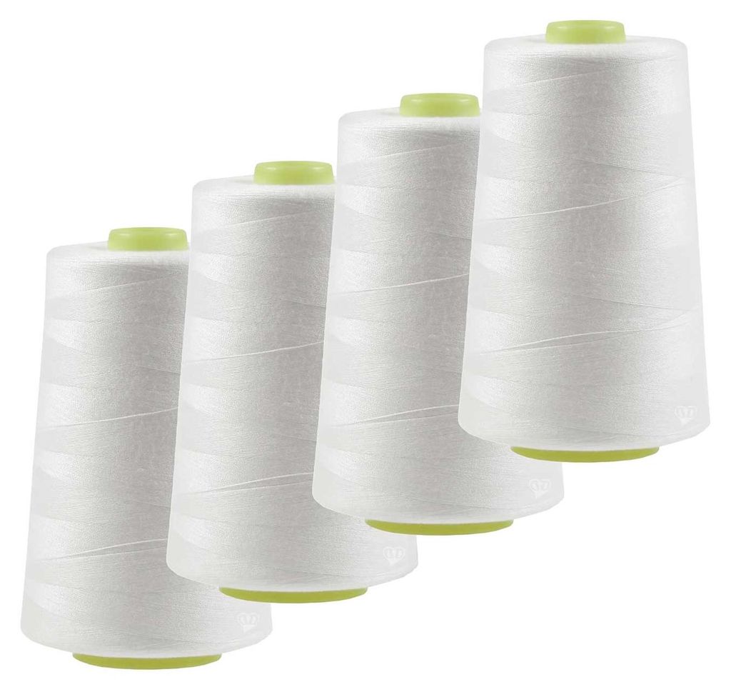 4 x 4572m Overlock-Garn Overlock-Nähgarn  Polyestergarn Produktbild 