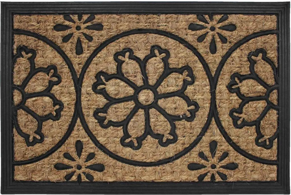 Paillasson en coco LENAIC 40 x 60 cm - Tapis d'entrée naturel et robuste