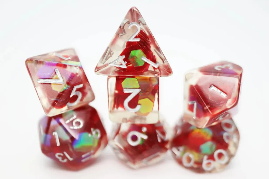 Jeu de dés Foam Brain Games Rusalka Radiance - Set JDR complet 7 pièces