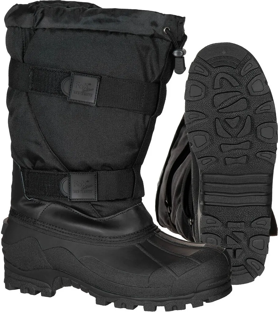 Bottes grand froid Fox 40 C en caoutchouc noir pointure 37