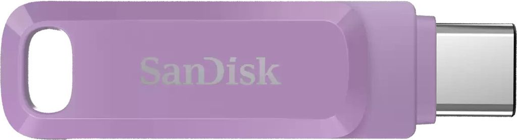 SanDisk Ultra Dual Drive Go - USB-Flash-Laufwerk - 128 GB - USB 3.2 Gen 1 / USB-C - Lavendel