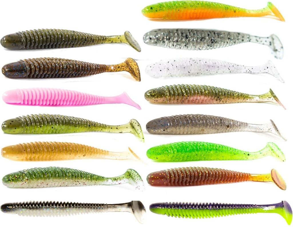 Noike Wobble Shad 3' 7,6cm - 9 Gummifische, Noike Farbe:Young Perch