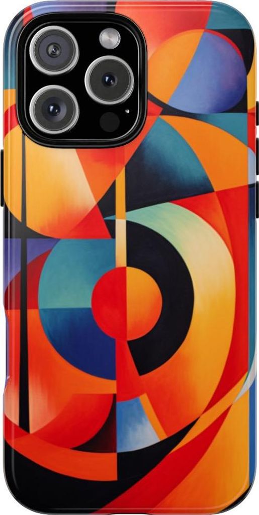 Lebendige geometrische Kunst – Hülle Kompatibel mit iPhone 16 Pro Max