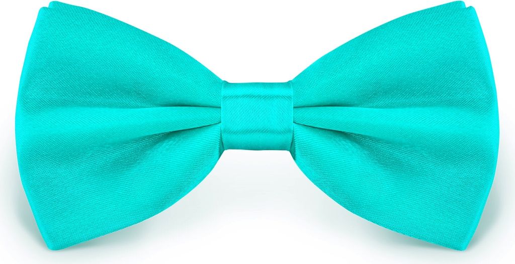Fliege Türkis Größe verstellbar aus Polyester einfarbig uni Produktbild 