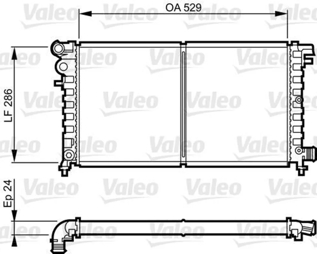 Radiateur moteur anti-surchauffe pour Citroën Saxo et Peugeot 106 II