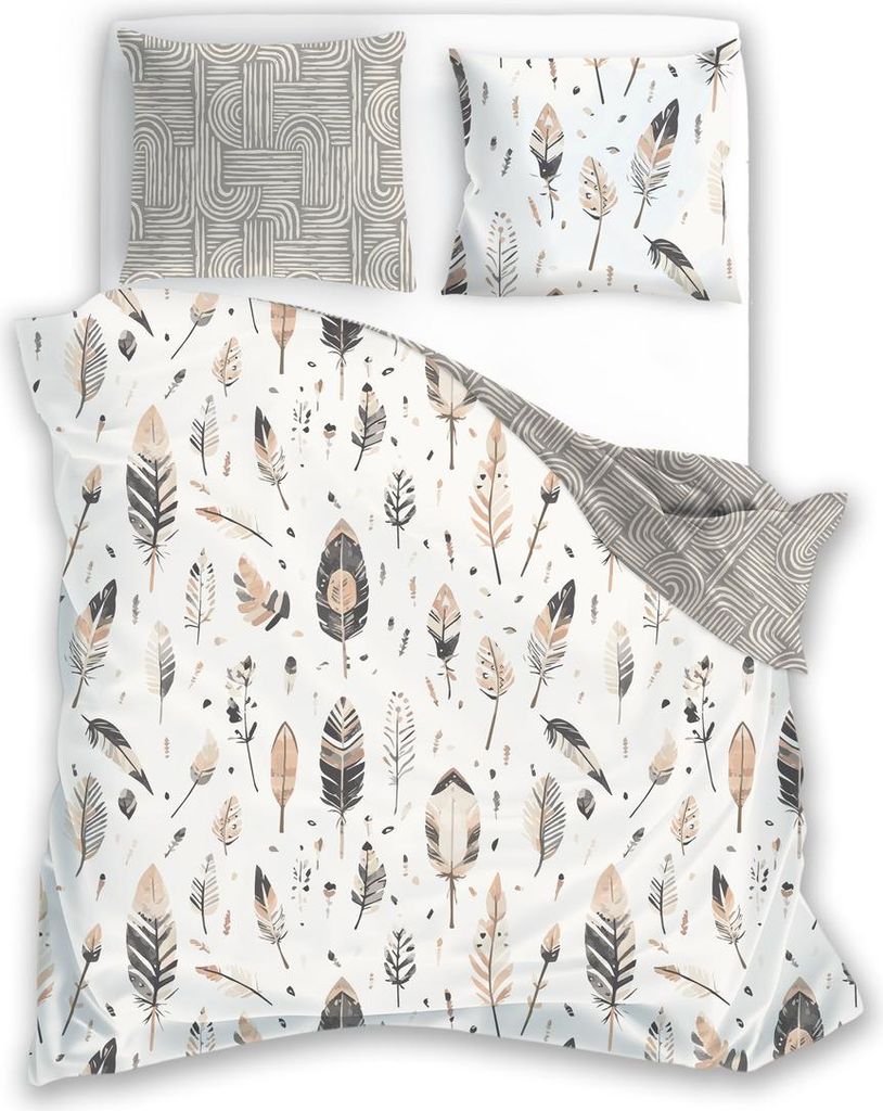 Linge de lit 220 x 200 cm + 2 x 70 x 80 cm 100 % satin de Image du produit 