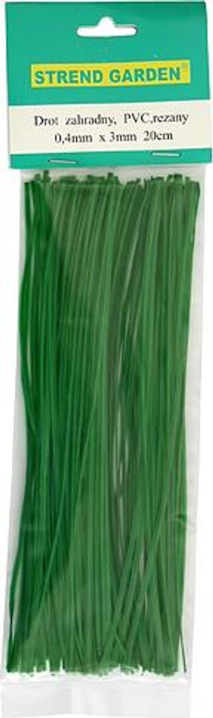 Draht GardenTwist PVC, 0,4x3 mm, L-150 mm, Bindedraht, Produktbild 