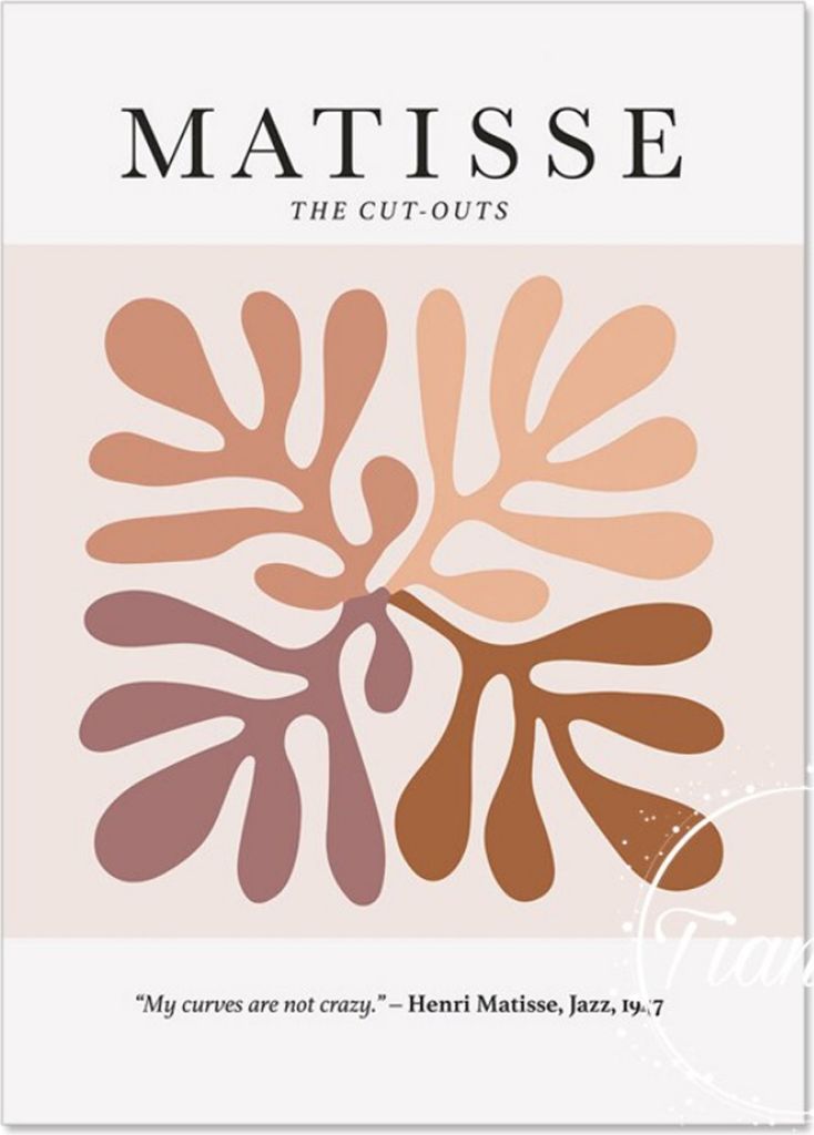 TPFLiving Kunstdruck LW-1213 (OHNE RAHMEN) Poster - Leinwand - Wandbild - Hochauflösender Giclée-Druck, langlebig und hochwertig - Henri Matisse ...