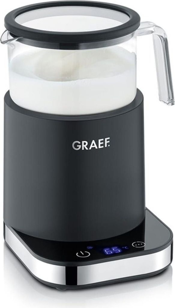 Graef MS902, Automatic milk frother/warmer, Schwarz, Glas, Produktbild 