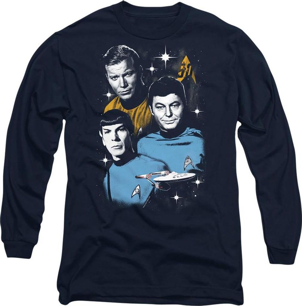 Star Trek - "All Star" T-Shirt für Herren/Damen Uni TV9579 (XL) (Marine)