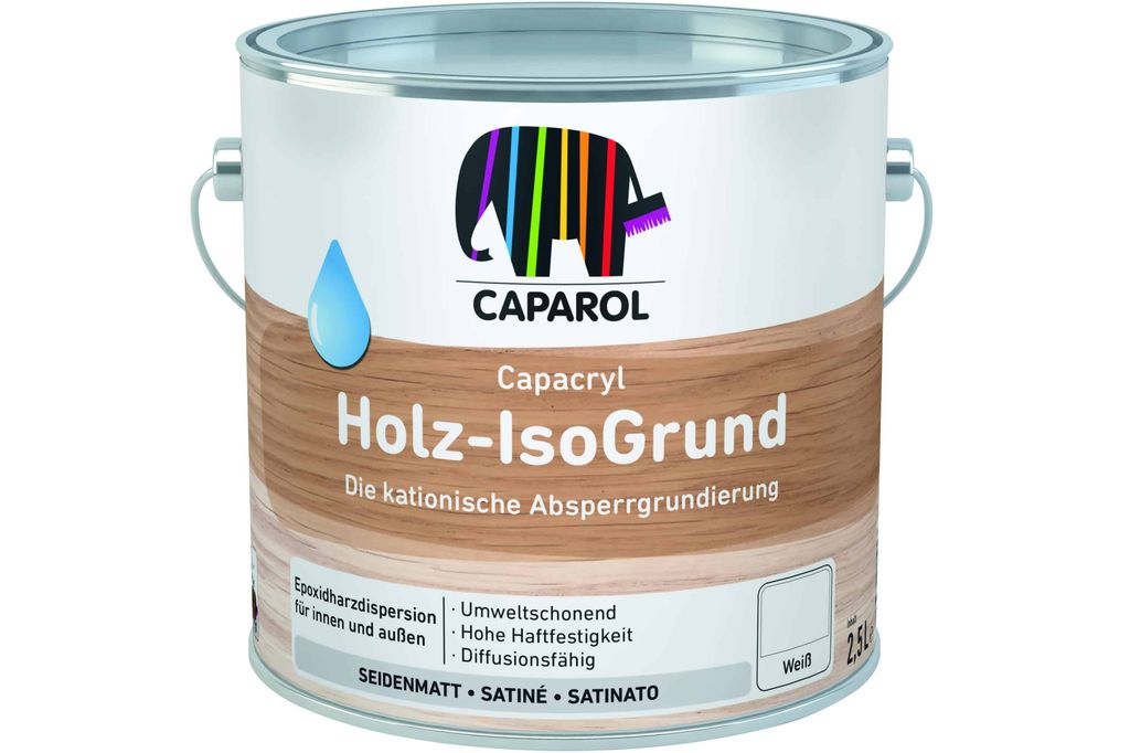 Caparol Capacryl Holz-IsoGrund, 2,5 Liter Produktbild 