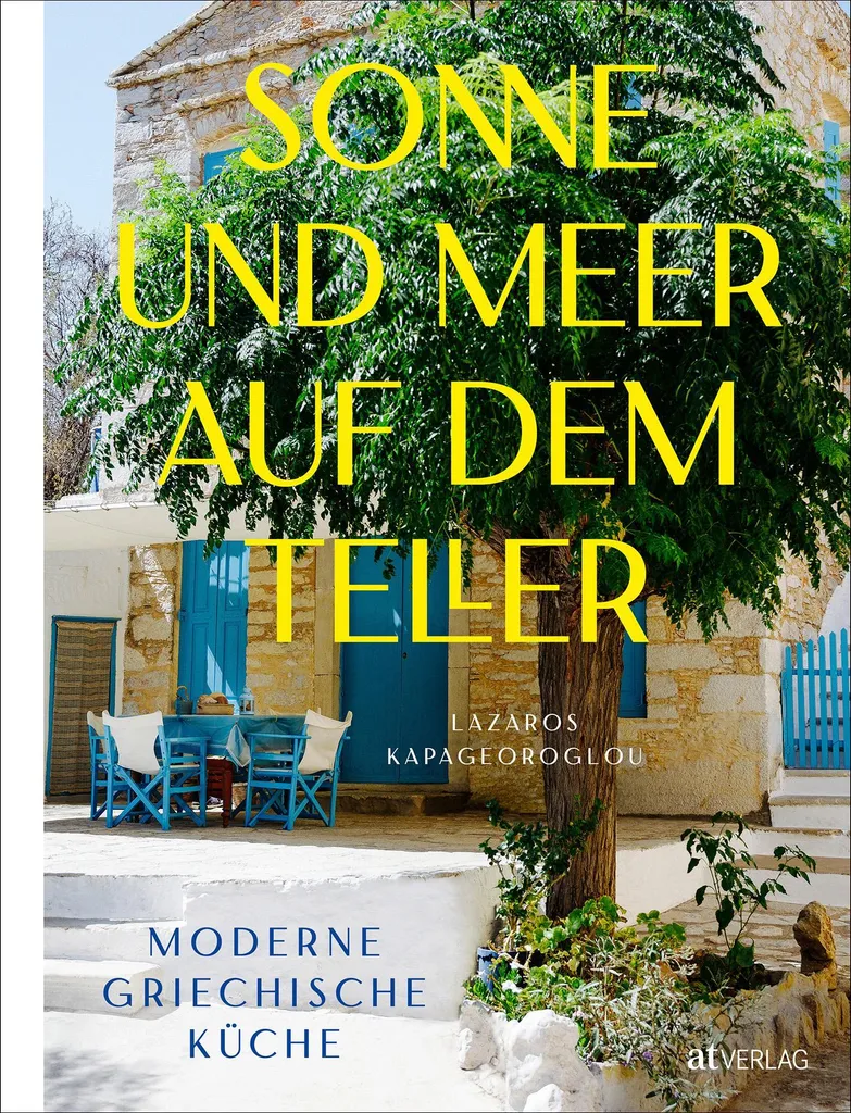 Assiette en faïence Sonne und Meer au décor méditerranéen artisanal