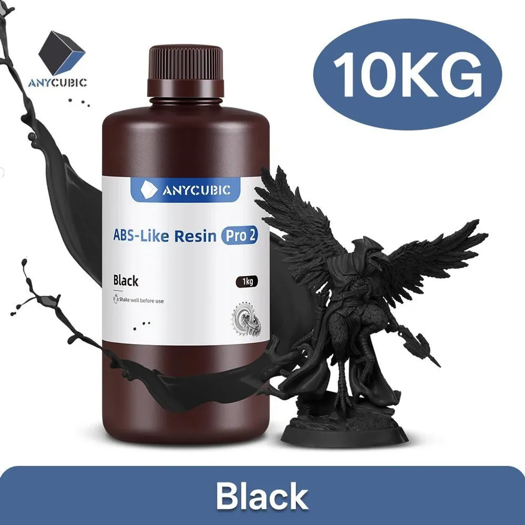 Résine 3D haute précision noire polymérisation rapide pack de 10 KG - 2