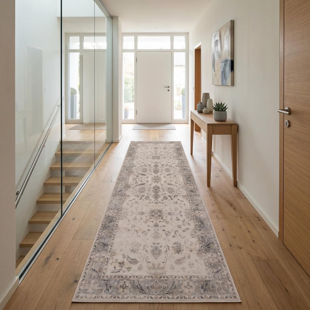 Carpetsale24 Waschbarer Teppich Vintage Läufer für Flur Produktbild 