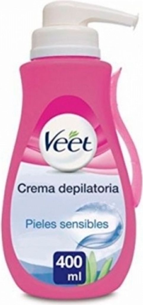 Veet Sensitive Enthaarungscreme mit Spender 400 ml Produktbild 