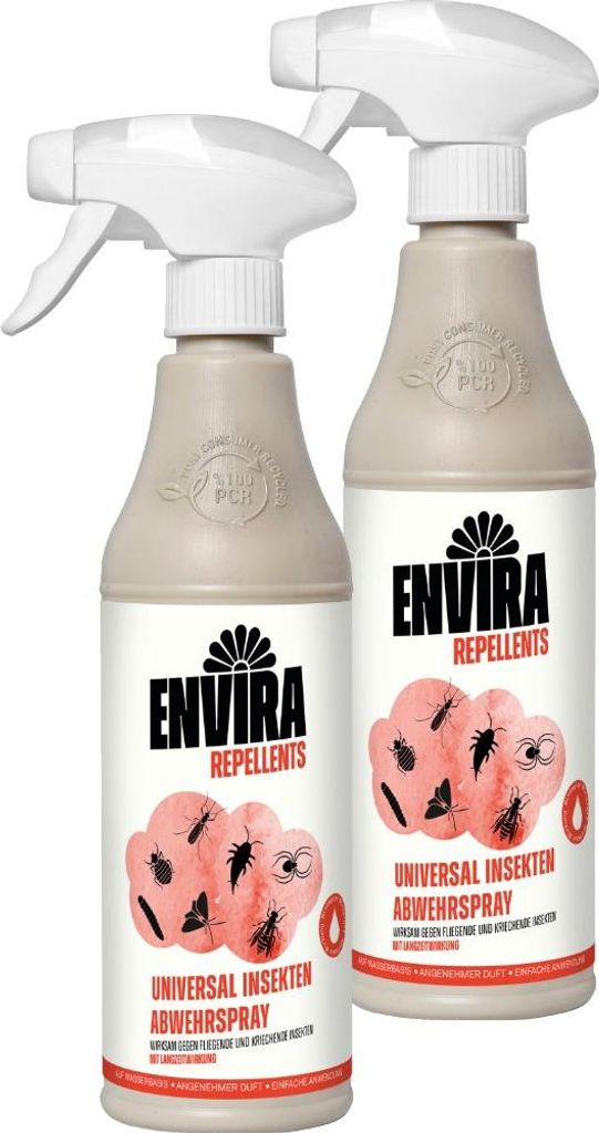 Envira Universal Insekten Abwehrspray im Doppelpack 2x500ml