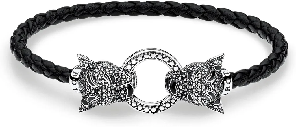 Bracelet Argent Robuste Thomas Sabo A1932 Anti-Ternissement Chat 19cm - 3