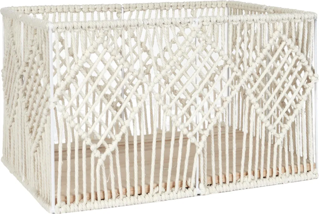 Panier Rectangulaire Gigogne Boho pour Optimiser vos Espaces - Set de 3