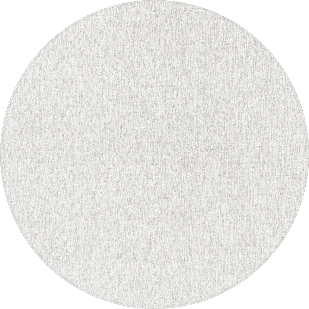 Tapis bouclé crème Nizza Ø 200 cm à poils courts résistant et doux