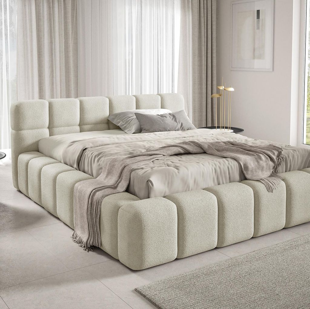 Łóżko tapicerowane NUBO Premium 180x200 cm z pojemnikiem na Zdjęcie produktu 