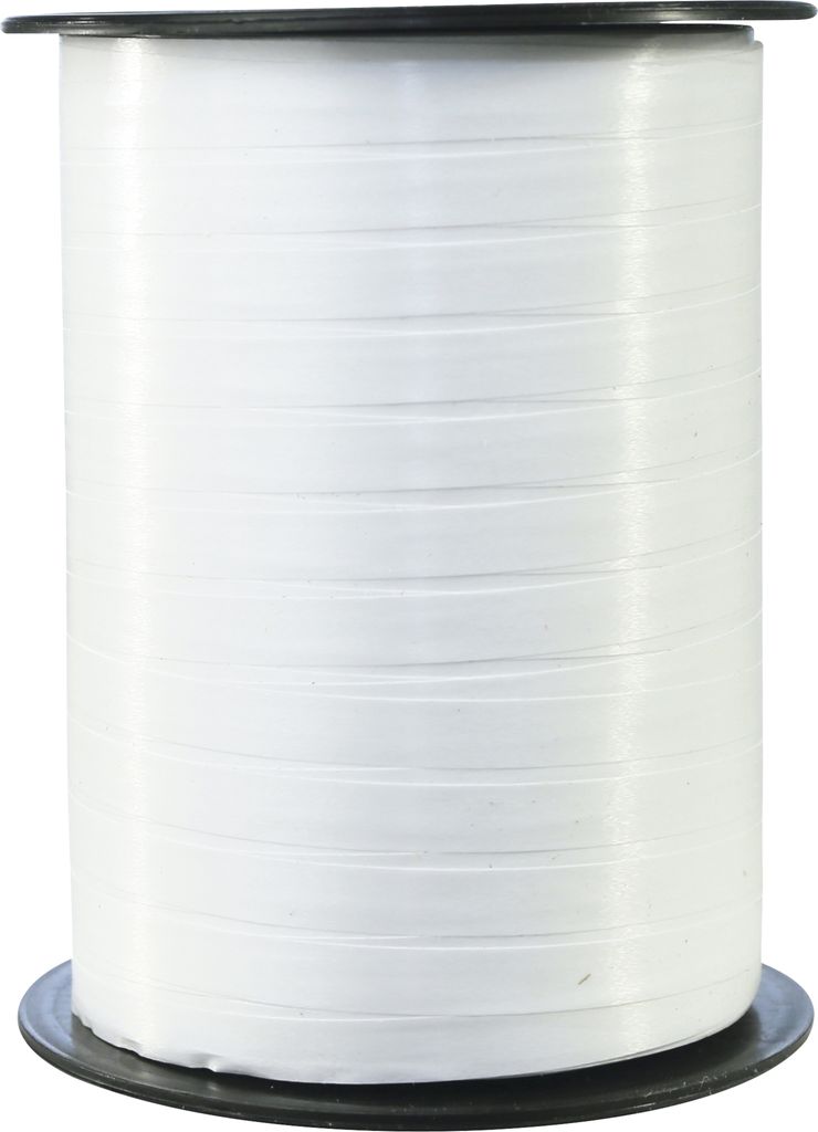 Clairefontaine Spule Geschenkband, glatt, 7mm x 500m - Weiß 601701C