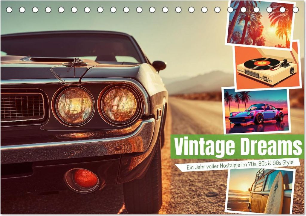 Vintage Dreams (Tischkalender 2027 DIN A5 quer), CALVENDO Monatskalender