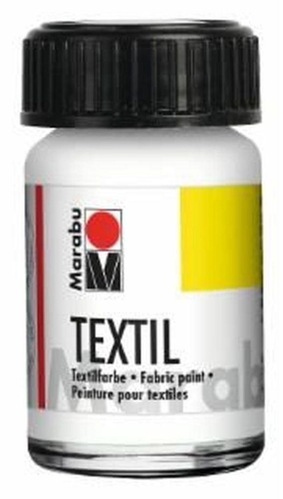 Marabu Textil 070, 15 ml, Biały, Zmywalny, 1 szt. Zdjęcie produktu 