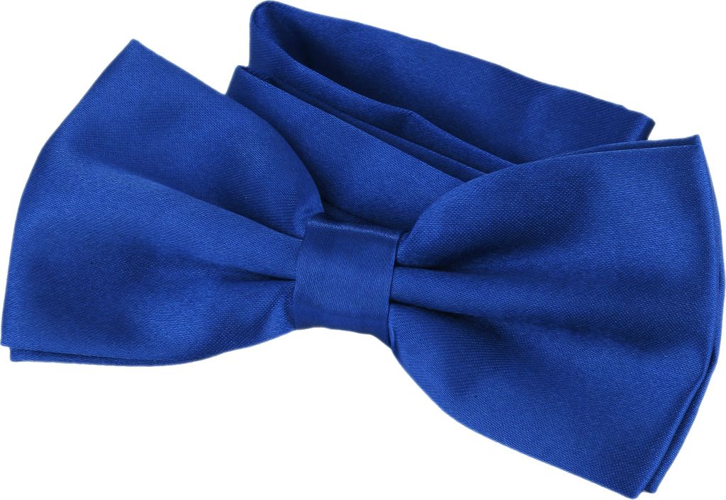 DonDon Edle blaue Fliege bzw. Schleife mit Haken - bereits gebunden und verstellbar