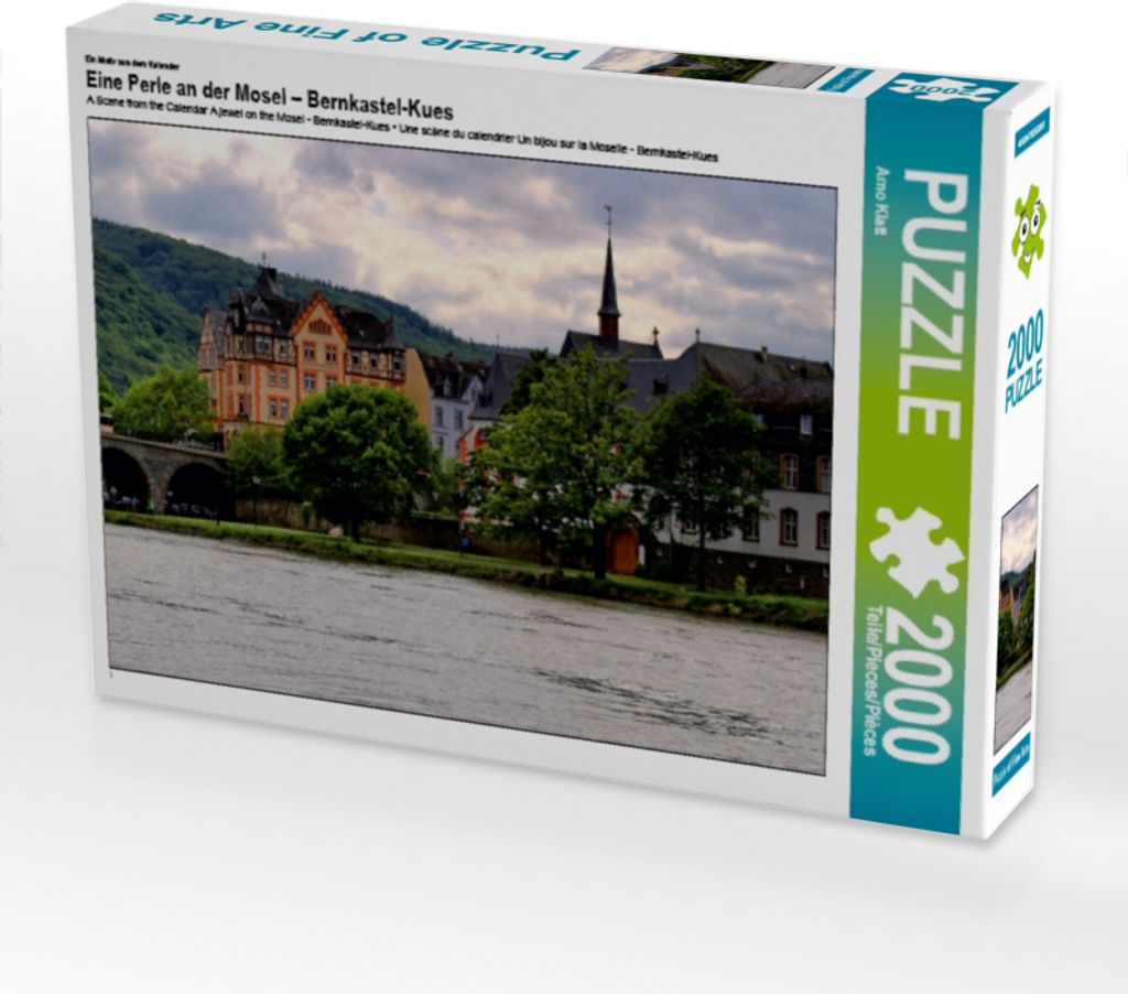 Calvendo Ein Motiv aus dem Kalender Eine Perle an der Mosel – Bernkastel-Kues 2000 Teile Puzzle quer 900x670mm, Klatt Arno; 7405490