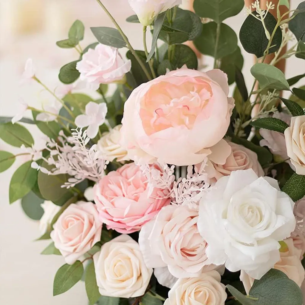 Décoration arche mariage fleurs artificielles - Solution prête à poser