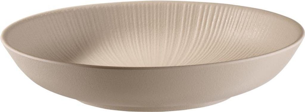 APS 85414 Schale NERO, Melamin, 0,8 Liter, Ø 22,5 cm, Höhe 4,5 cm, sand