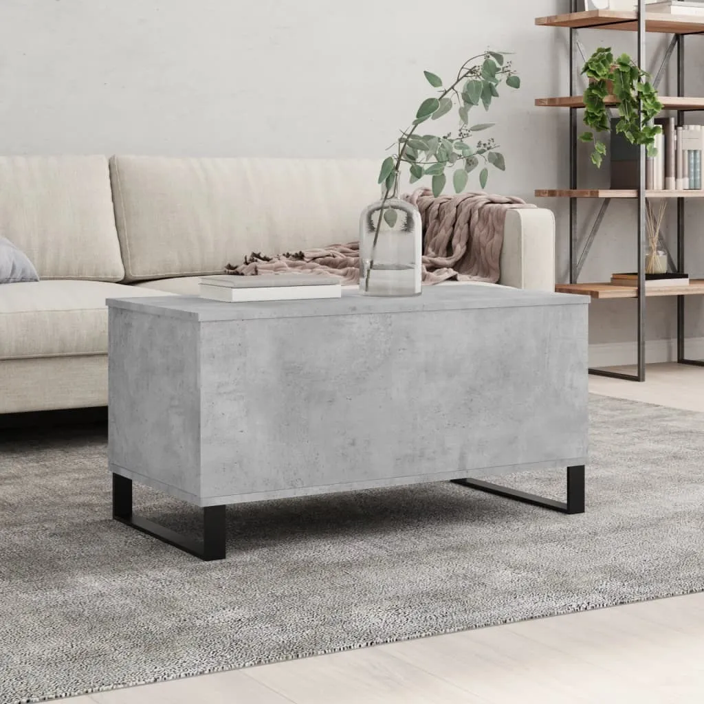 Maison Exclusive - Tavolino da salotto grigio cemento 90x44,5x45 cm Materiale ligneo