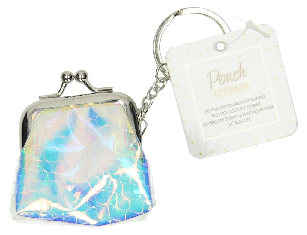 Lot 12 Mini Portefeuilles Porte-clés Transparents en PVC Résistant