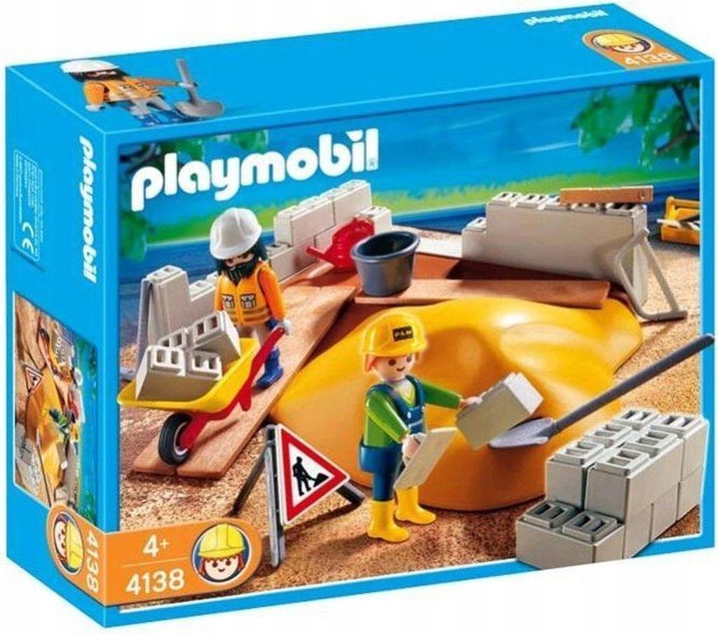 PLAYMOBIL 4138 - Kompaktset Baustelle Produktbild 