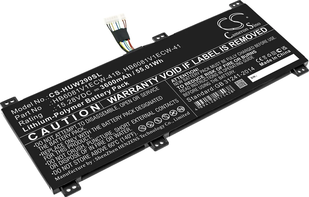 Réparer Autonomie Huawei MateBook D 16 avec Batterie HB60 Neuve Fiable