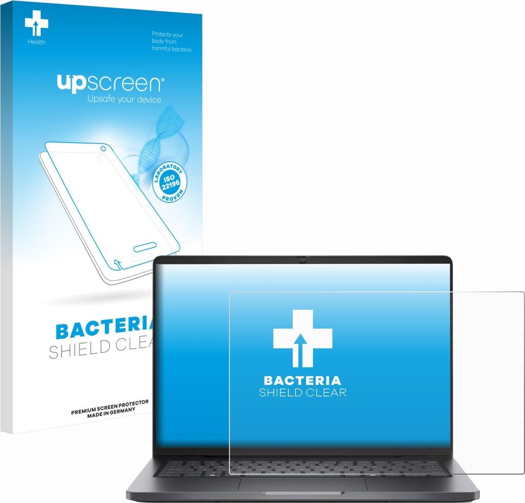 upscreen Schutzfolie für Dell Pro 14 PC14250 Displayschutz Displayschutzfolie Folie Klar antibakteriell