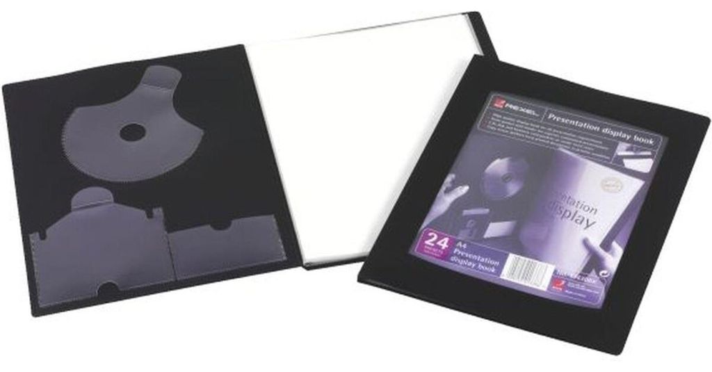 Rexel 17430BK, presentatiemap, A4, met 24 omslagen, zwart Productafbeelding 