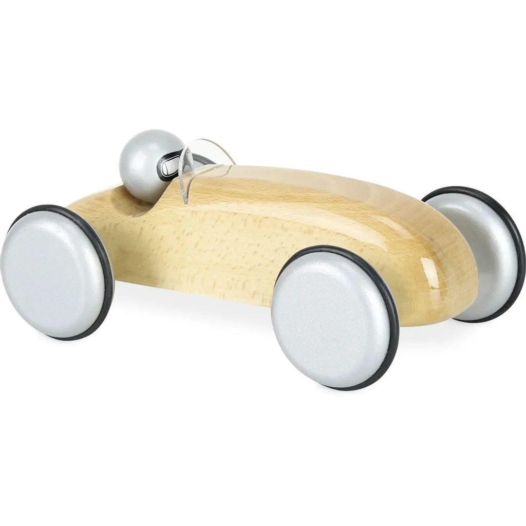 Vilac Racing Car Speedster Natural - Voiture de Course en Bois Naturel