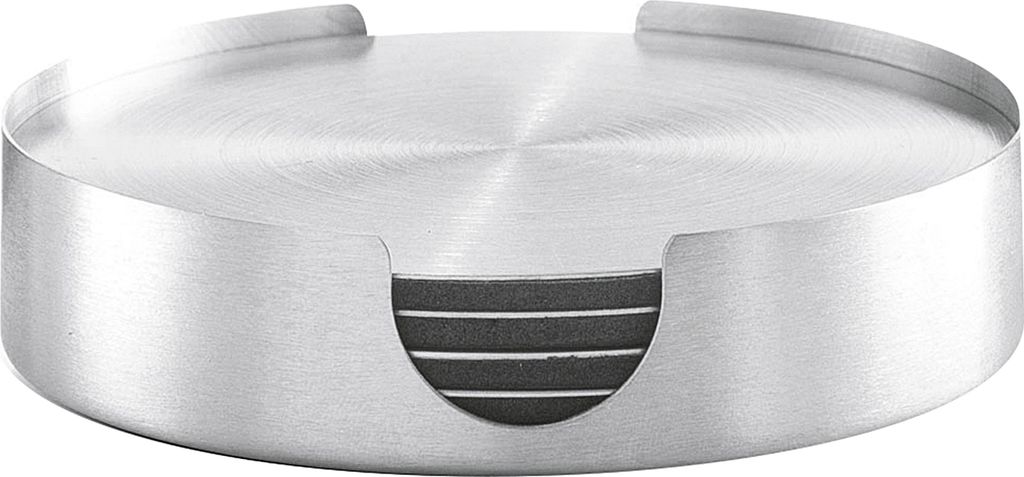 ZELLER PRESENT Sottobicchiere in acciaio inox Ø10cm argento Immagine del prodotto 