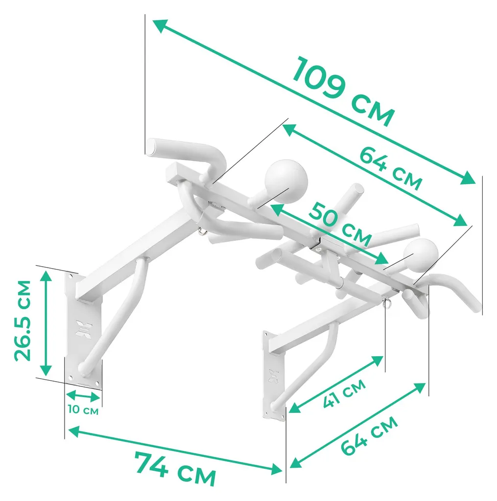 Barre de traction sans perçage Robinson noire fixation porte facile - 5
