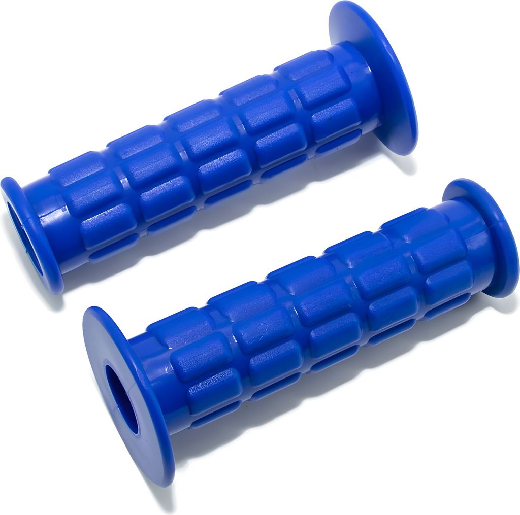 Simson SET Lenkergummi - Waffelmuster - Festgriffgummi + Drehgriffgummi - blau - S50, S51, S70, SR50, SR80