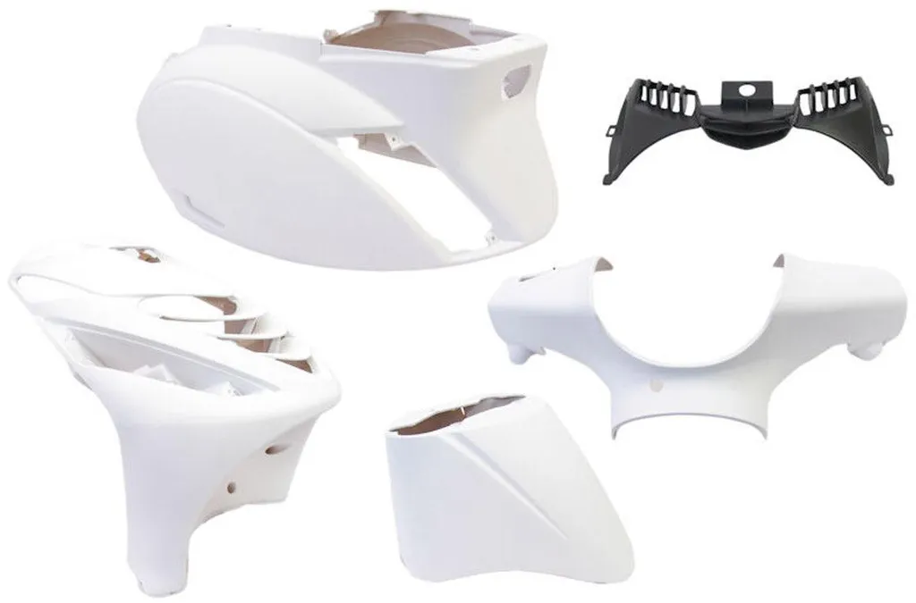 Kit carénage Piaggio Zip SP blanc mat 5 pièces réparation scooter